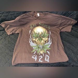 Brown 420 lil skies shirt (never worn)